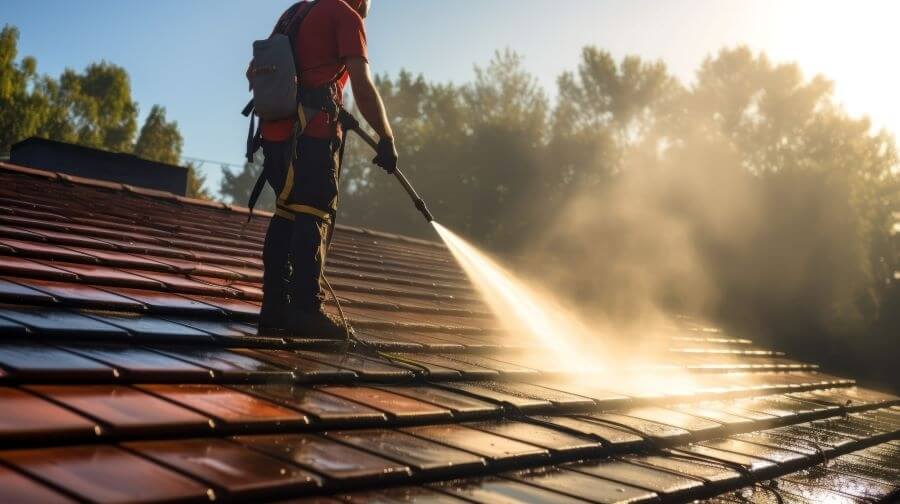 roof water clean